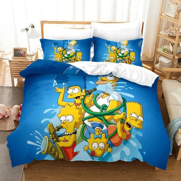 Housse de Couette Les Simpsons Eau